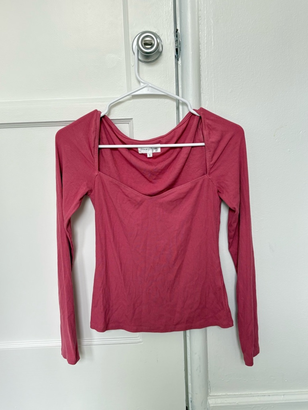 Privacy Please Long Sleeve Square Neck Top